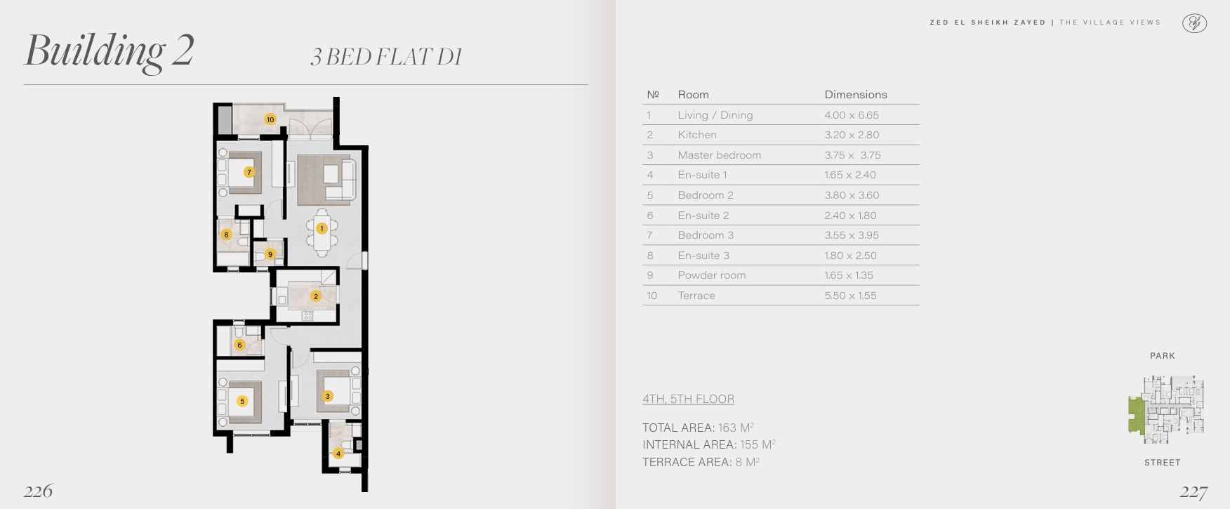 Floor plan for apartment at The Village Views
