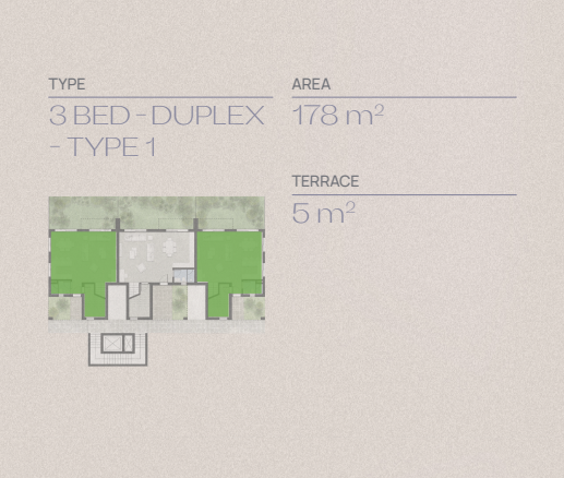 Floor plan for duplex at Acclaro - Silversands