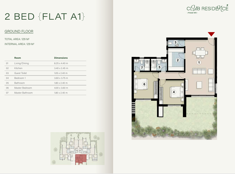 Floor plan for apartment at ZED East