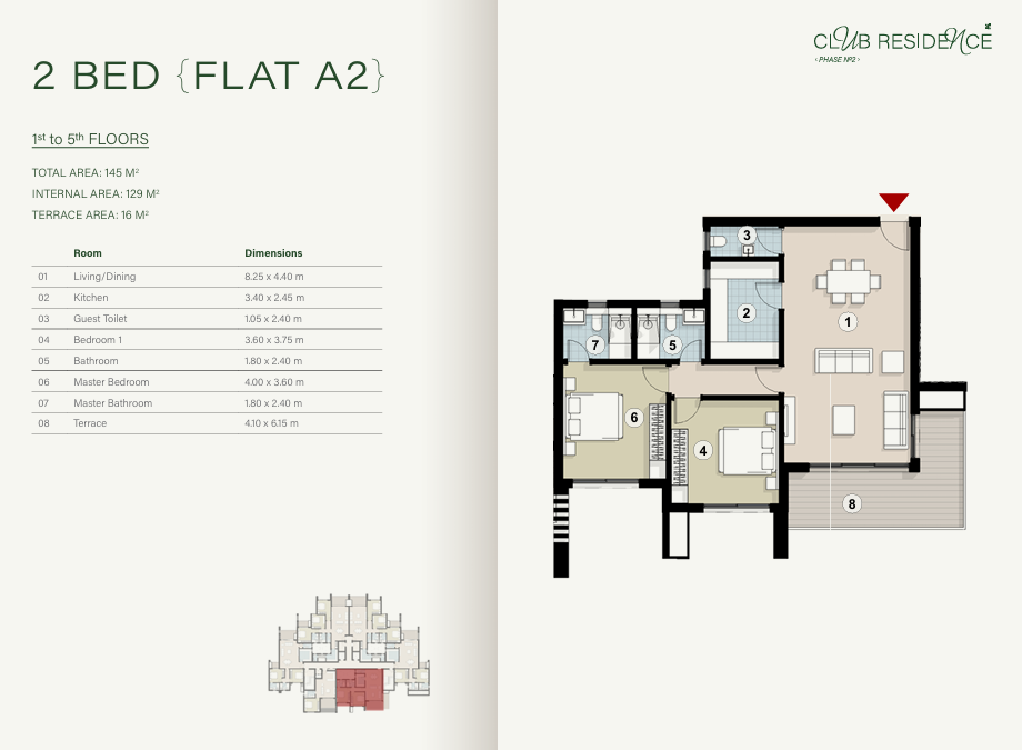 Floor plan for apartment at ZED East