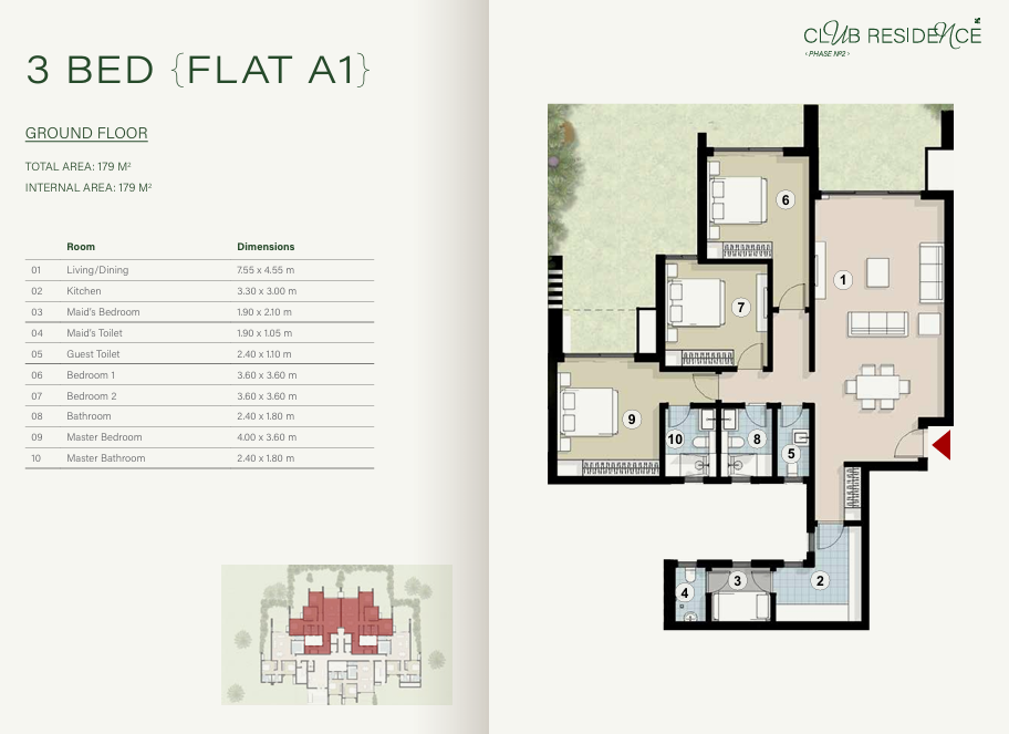 Floor plan for apartment at ZED East