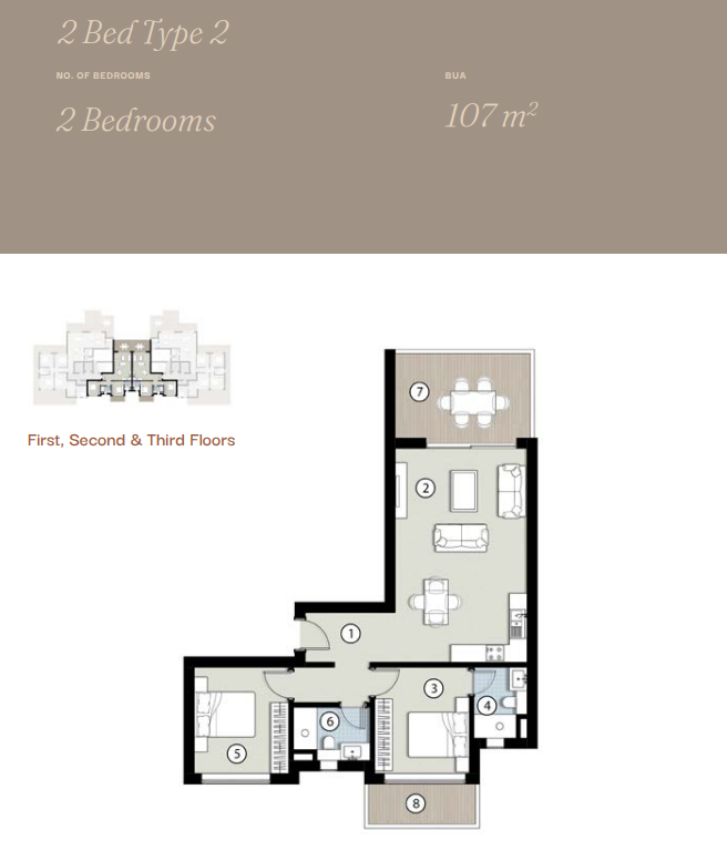 Floor plan for apartment at Silvertown Silversands