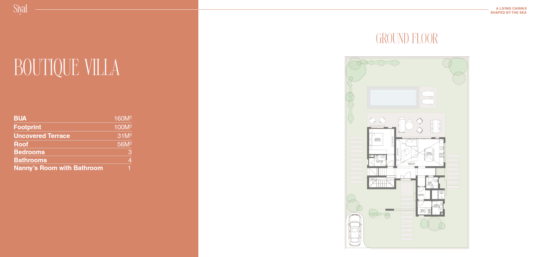 Floor plan for villa at Siyal