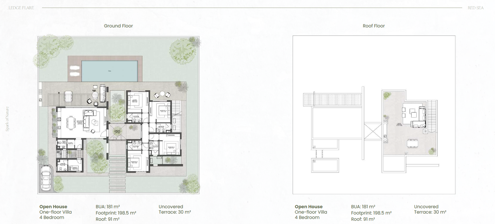 Floor plan for villa at Town Walk