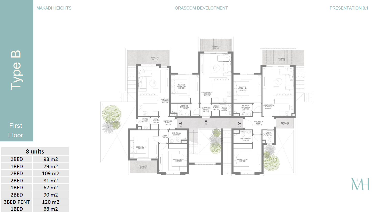Floor plan for apartment at Town Walk