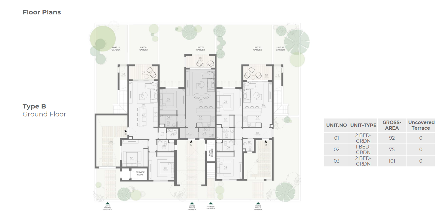 Floor plan for chalet at Ledge-Makadi Heights