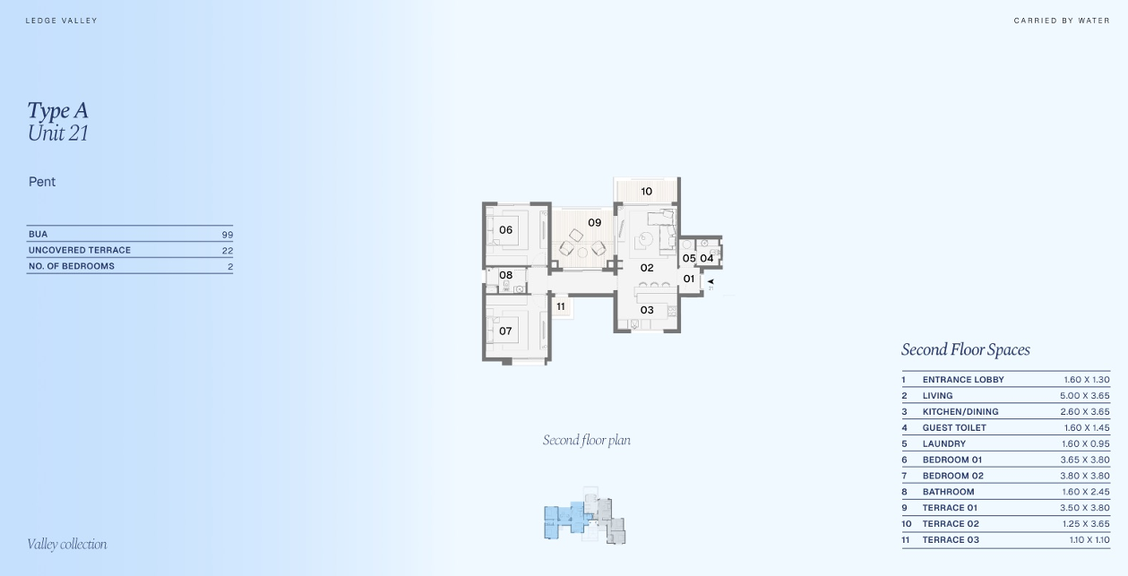 Floor plan for chalet at Ledge-Makadi Heights