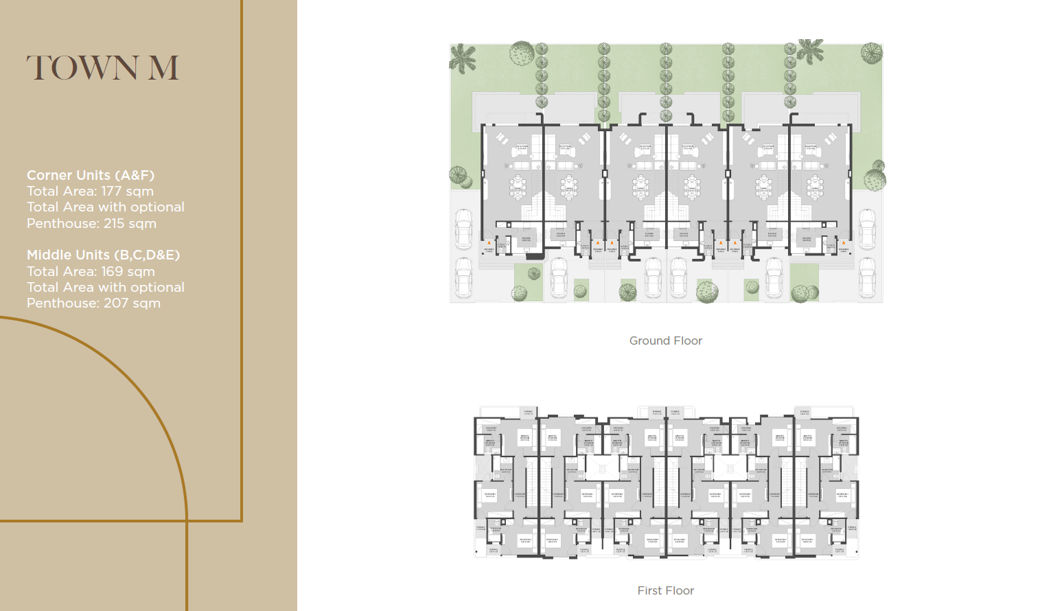 Floor plan for townhouse at O West Orascom