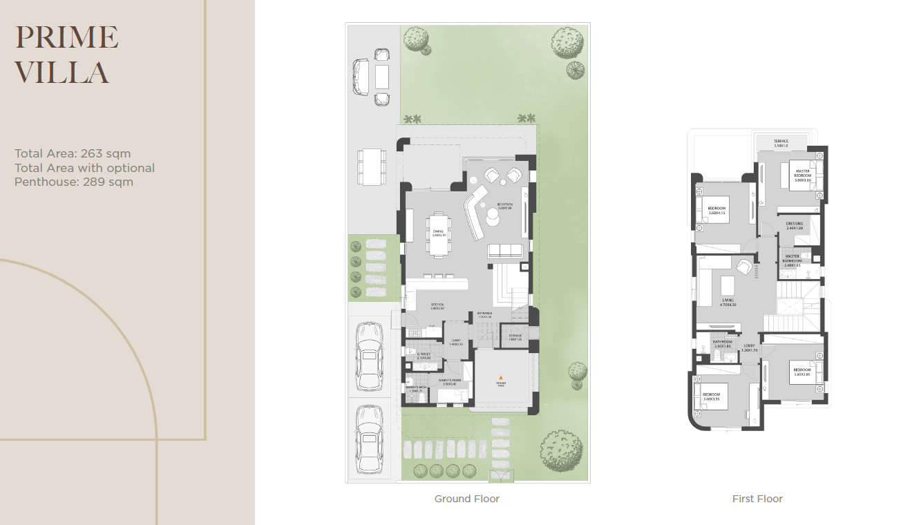 Floor plan for villa at O West Orascom