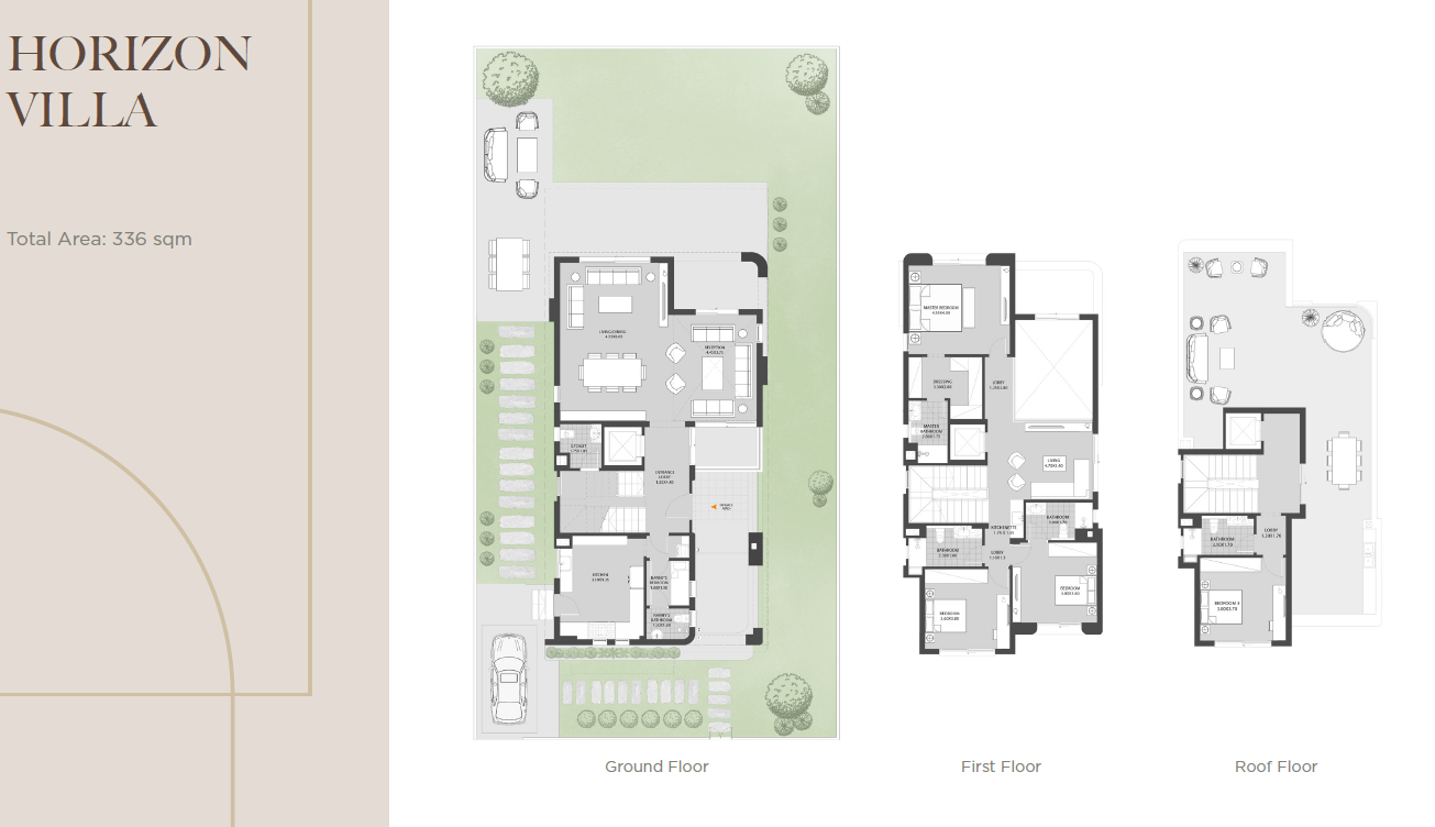 Floor plan for villa at O West Orascom