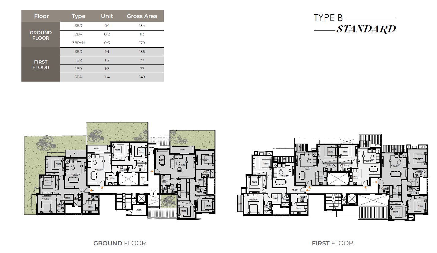 Floor plan for apartment at O West Orascom
