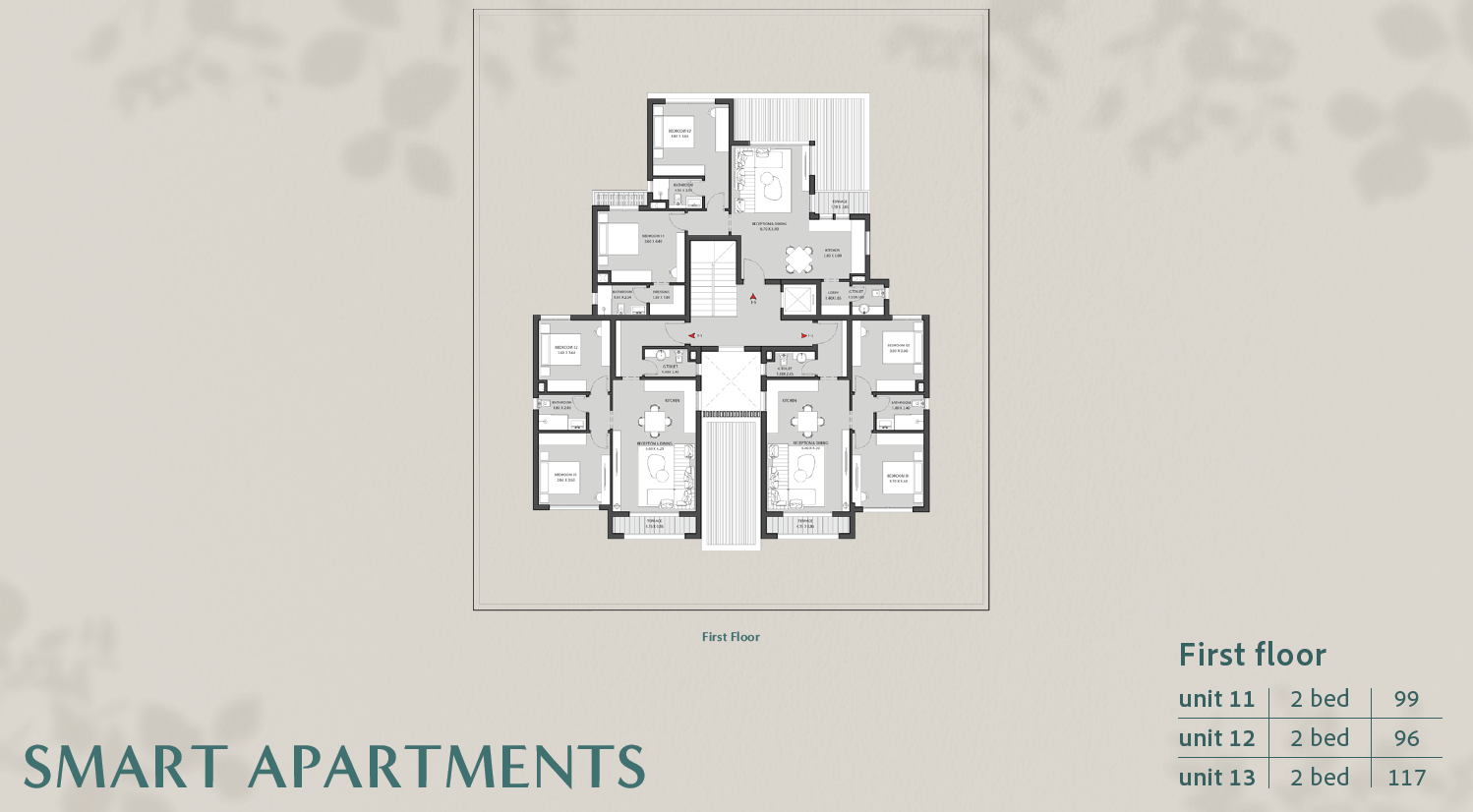 Floor plan for apartment at O West Orascom