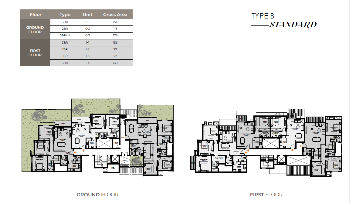 Floor plan for apartment at O West Orascom