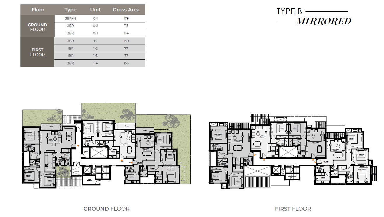 Floor plan for apartment at O West Orascom
