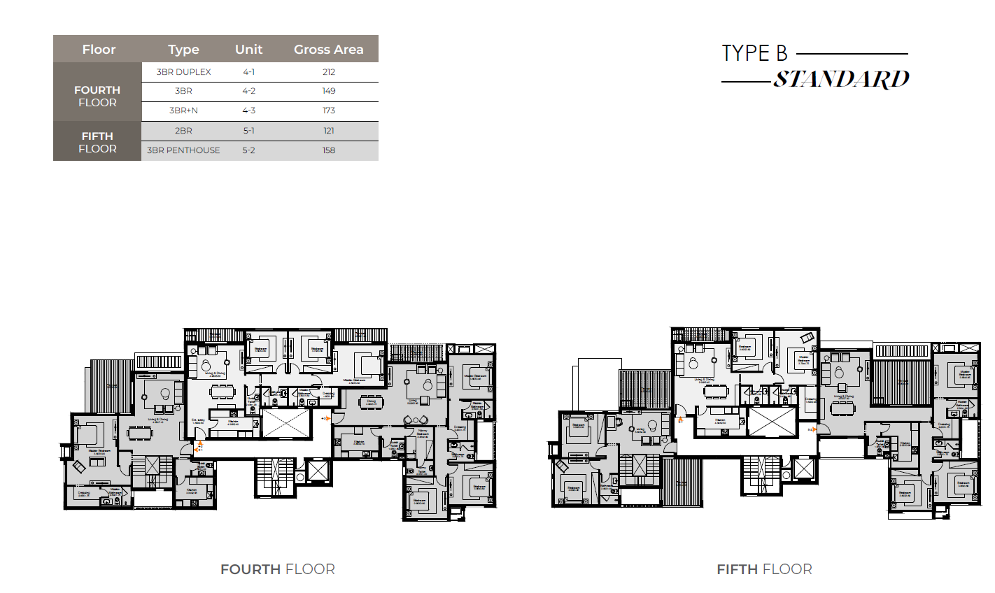 Floor plan for penthouse at O West Orascom