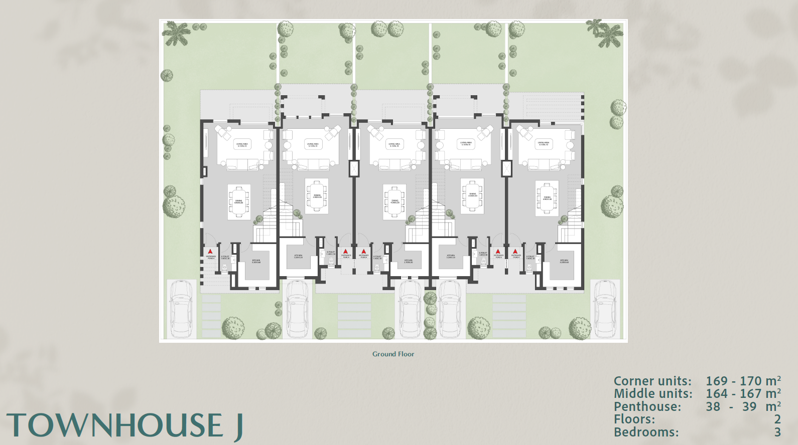 Floor plan for townhouse at O West Orascom