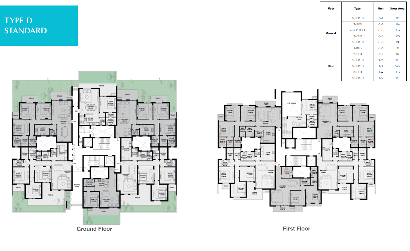 Floor plan for apartment at O West Orascom