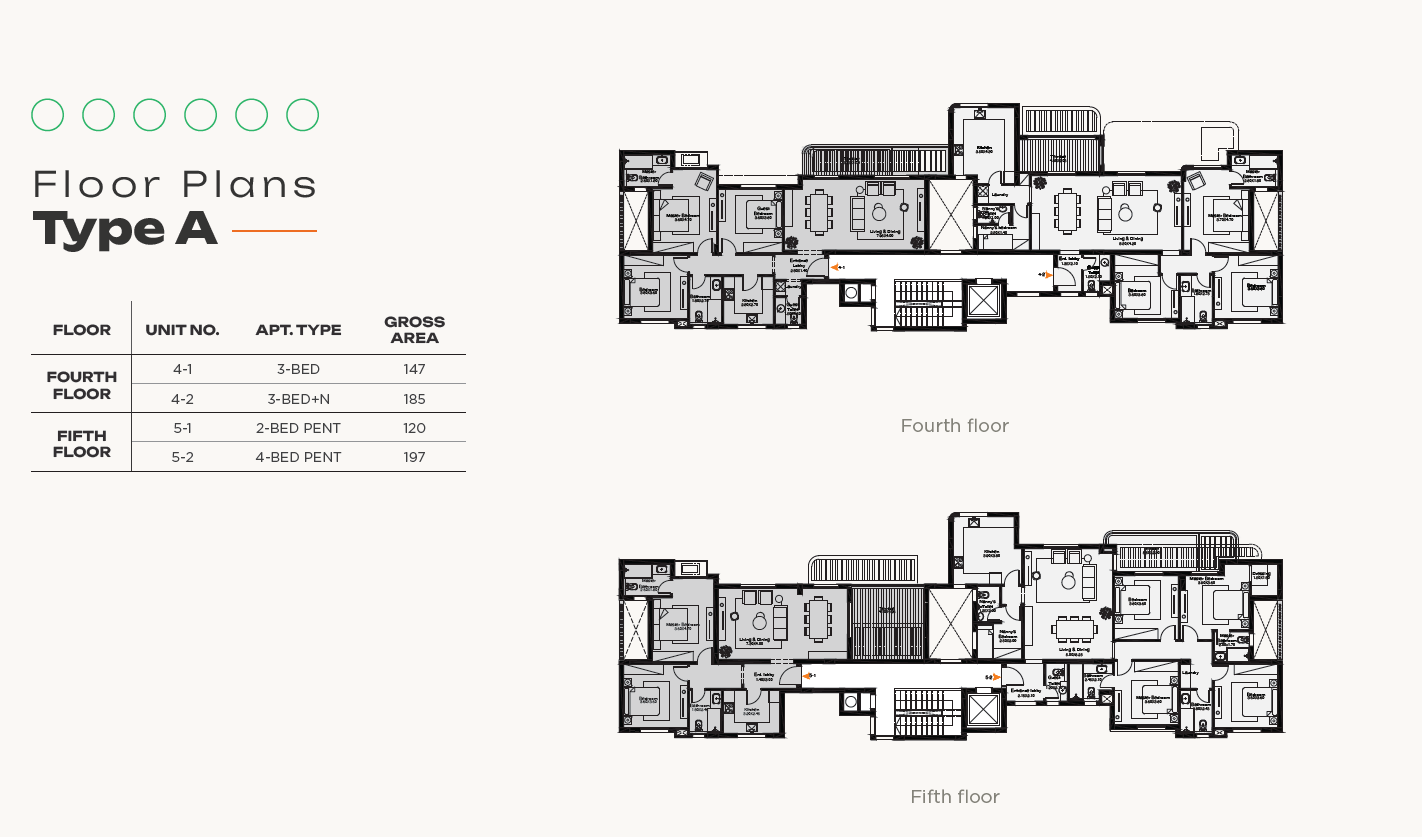 Floor plan for penthouse at O West Orascom
