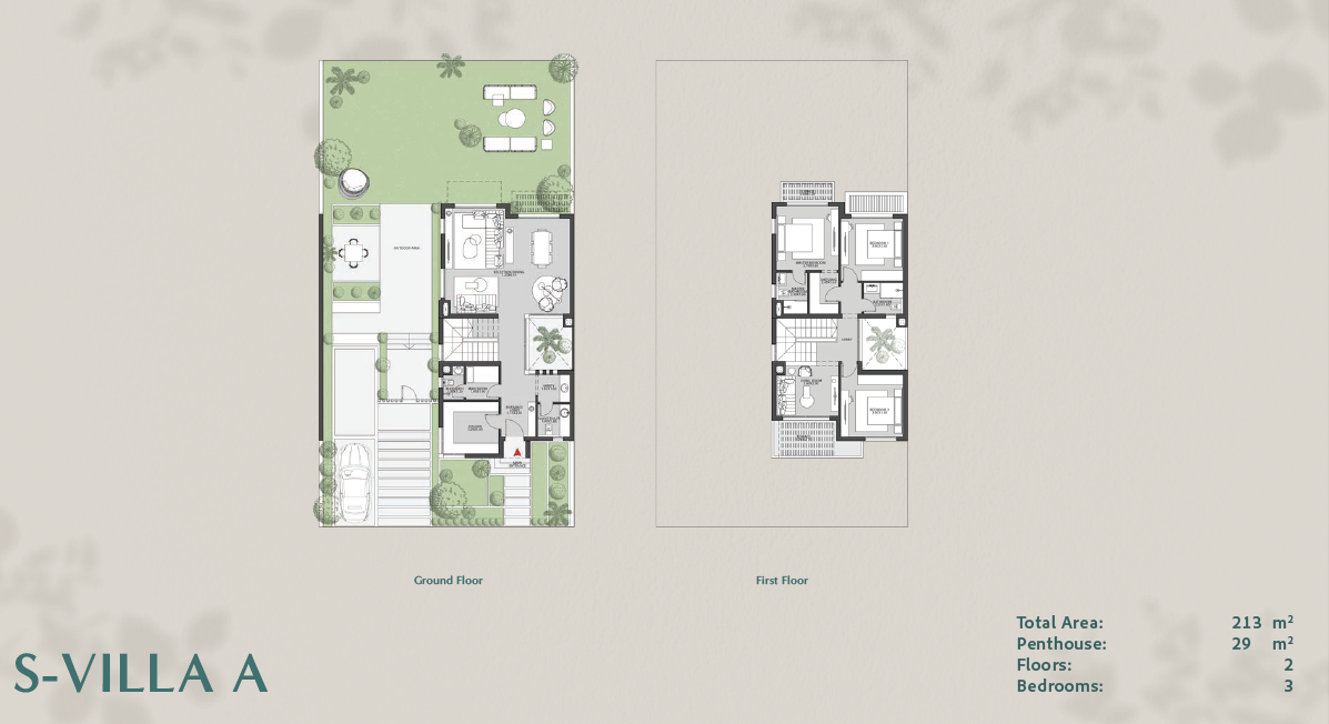 Floor plan for villa at O West Orascom