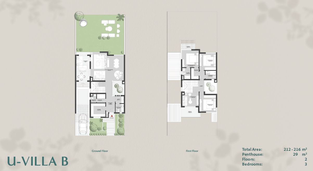 Floor plan for villa at O West Orascom