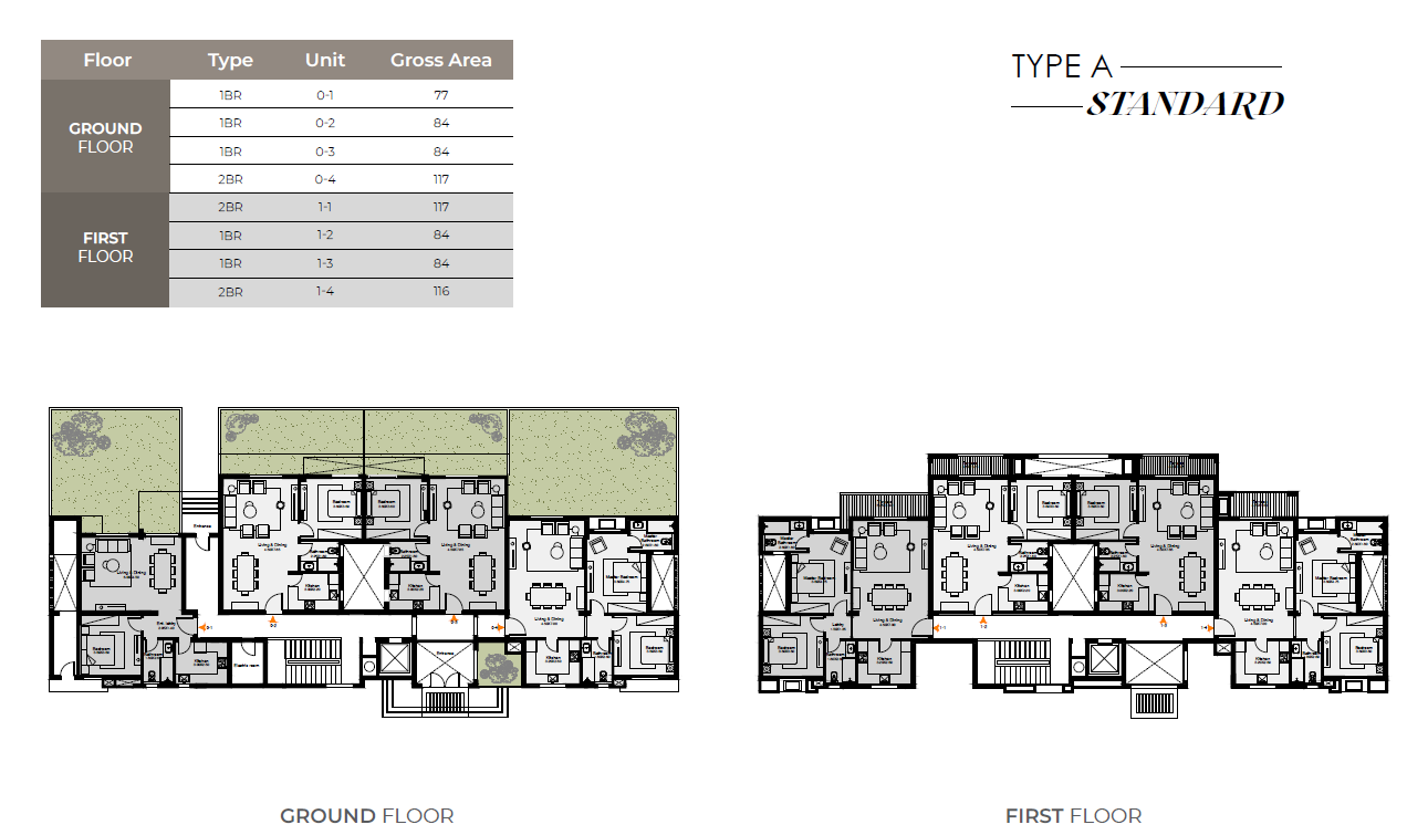 Floor plan for apartment at O West Orascom
