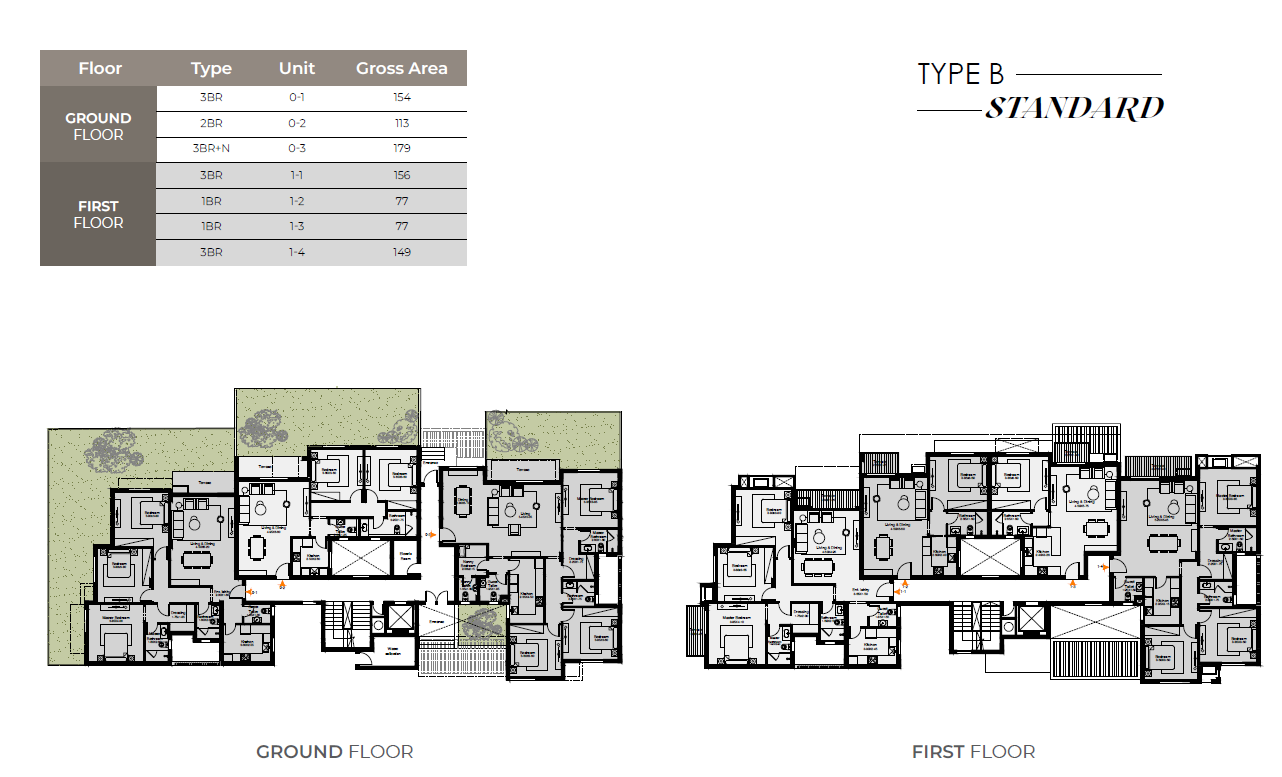 Floor plan for apartment at O West Orascom