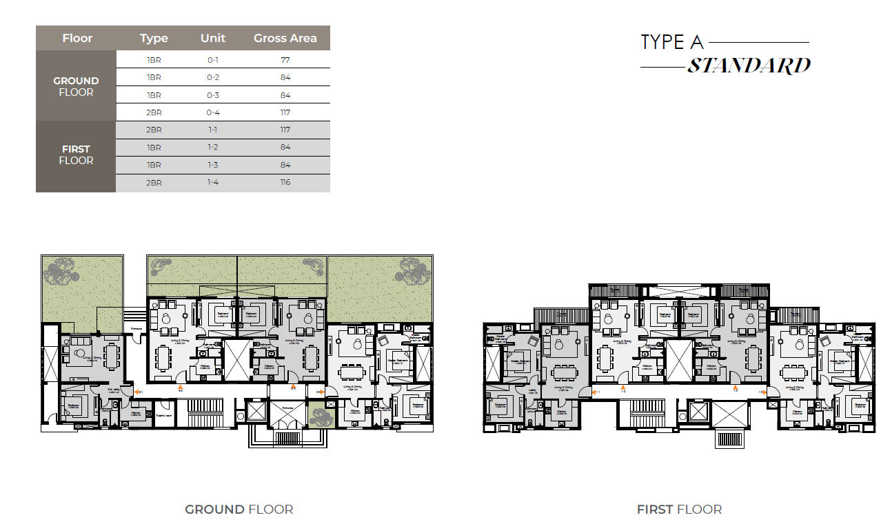 Floor plan for apartment at O West Orascom