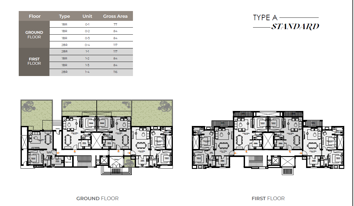 Floor plan for apartment at O West Orascom