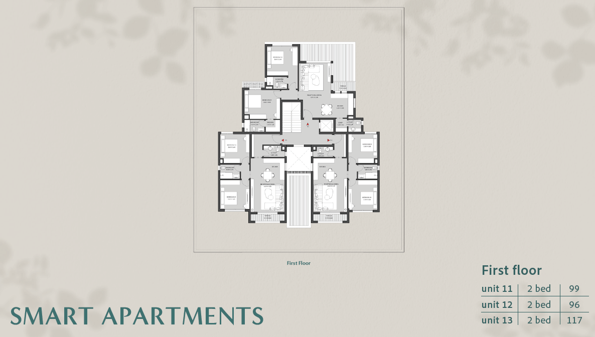 Floor plan for townhouse at O West Orascom