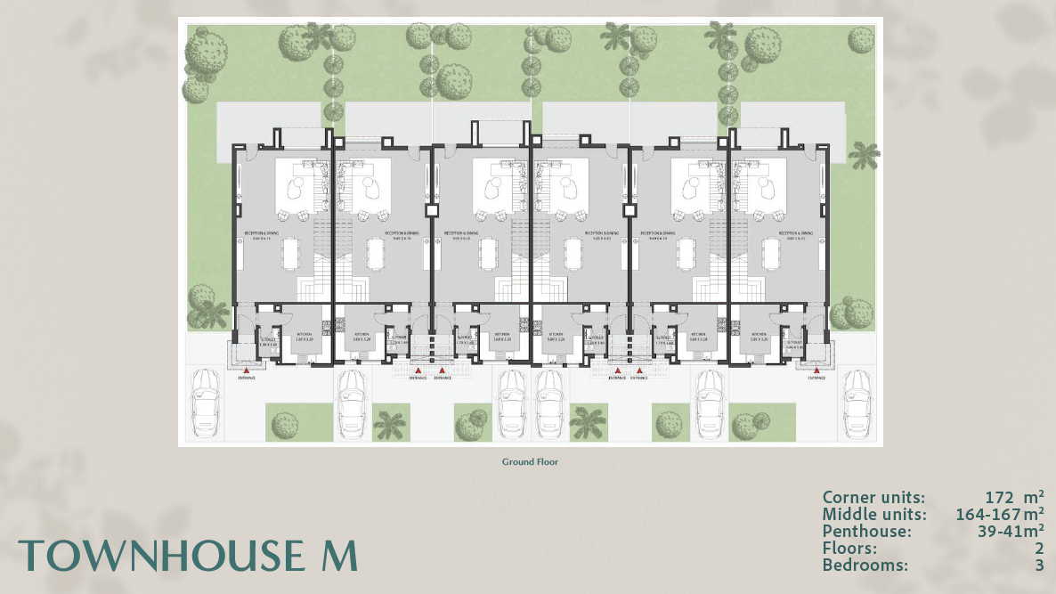Floor plan for townhouse at O West Orascom