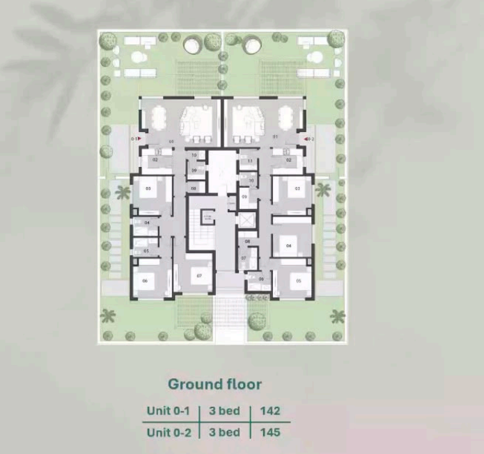Floor plan for apartment at O West Orascom
