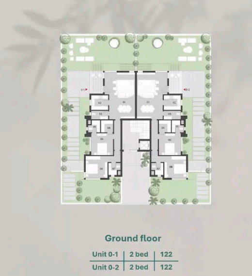 Floor plan for apartment at O West Orascom