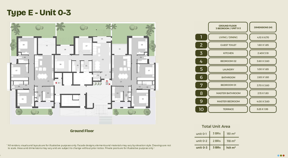 Floor plan for apartment at O West Orascom