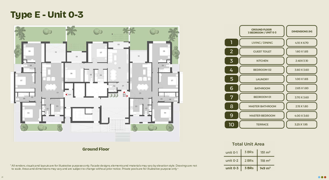 Floor plan for apartment at O West Orascom