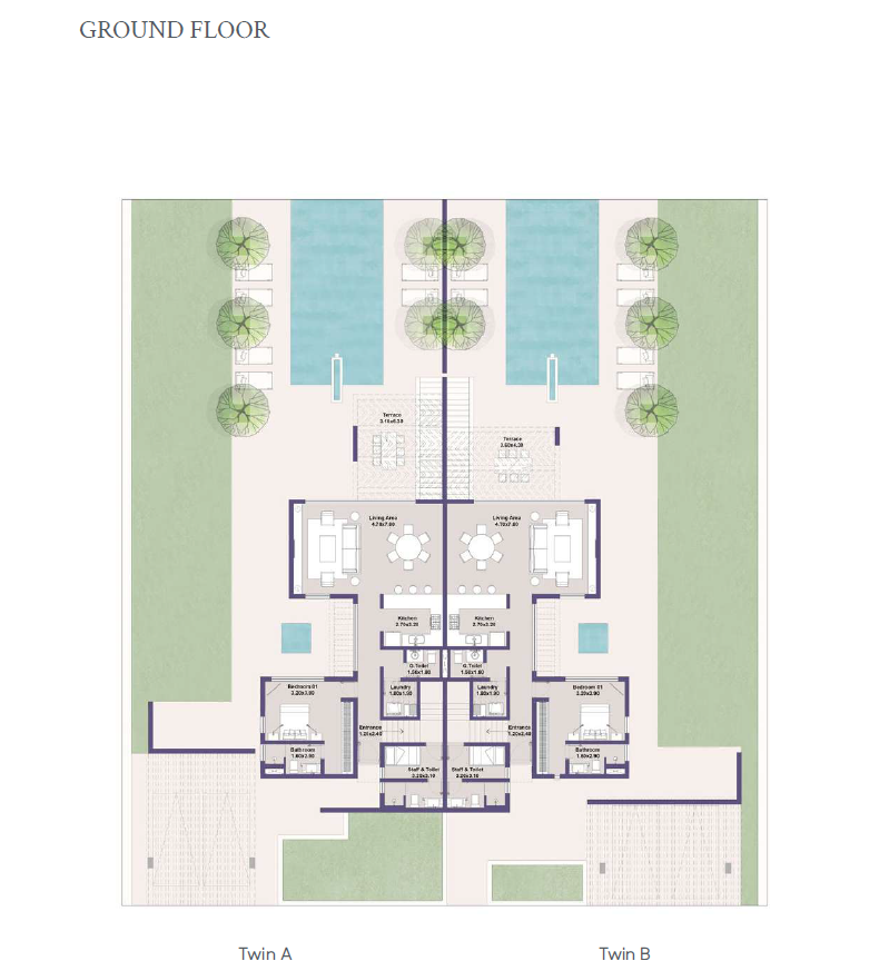 Floor plan for  at North Bay - El Gouna