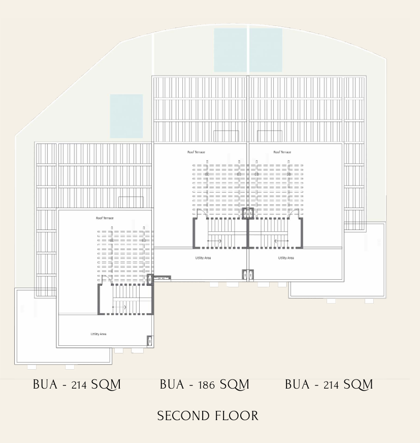 Floor plan for townhouse at Tuban El Gouna