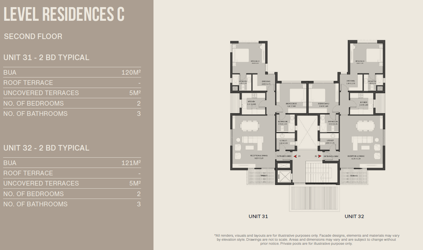 Floor plan for apartment at O West Orascom