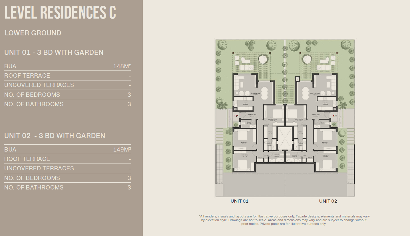Floor plan for apartment at O West Orascom
