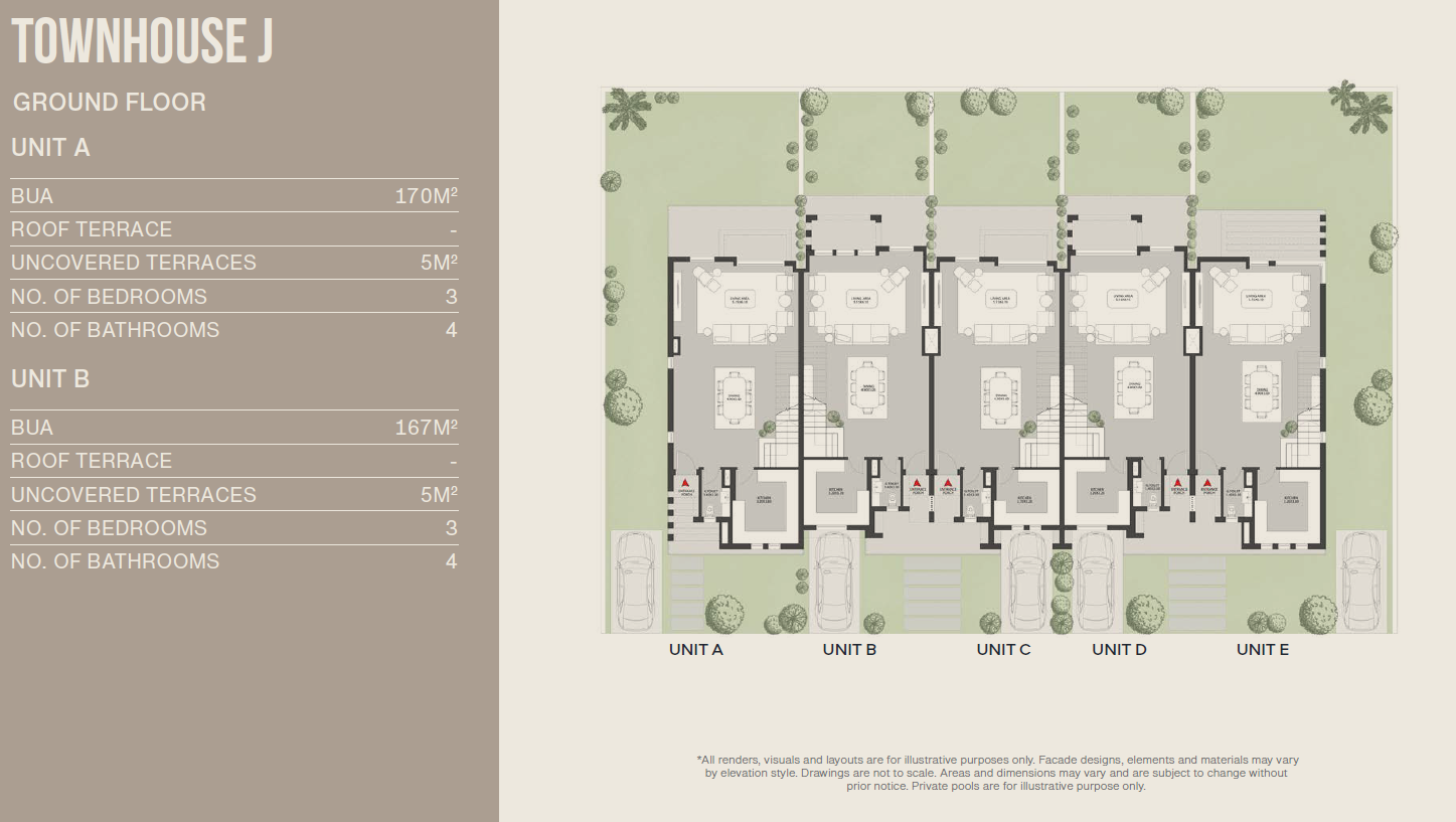 Floor plan for townhouse at O West Orascom