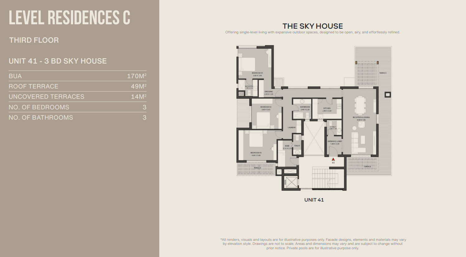 Floor plan for apartment at O West Orascom