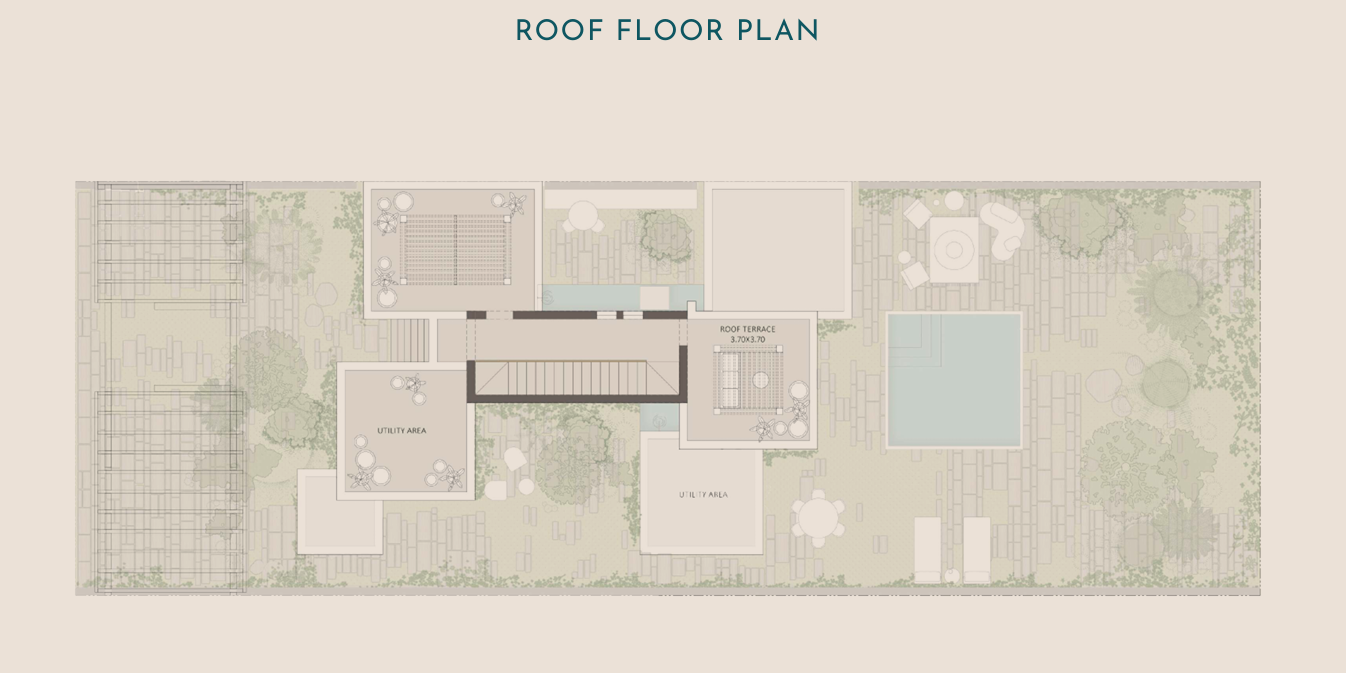 Floor plan for townhouse at Tuban El Gouna
