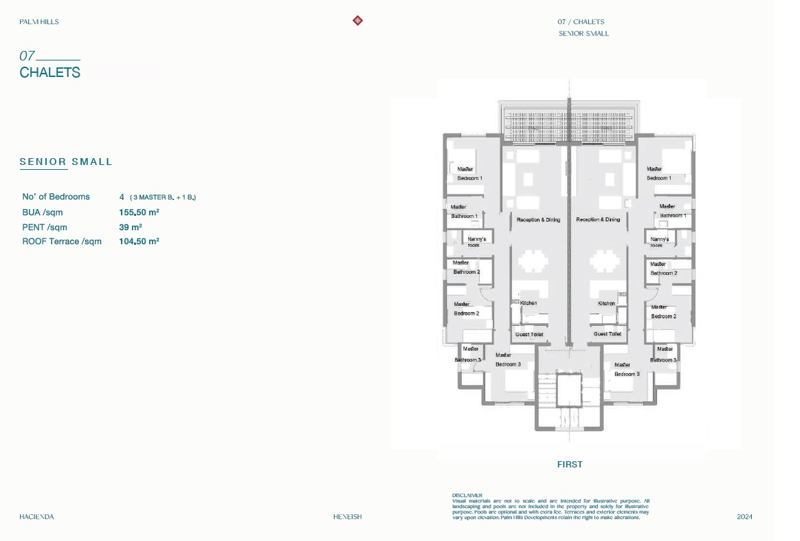 Floor plan for penthouse at Hacienda Heneish