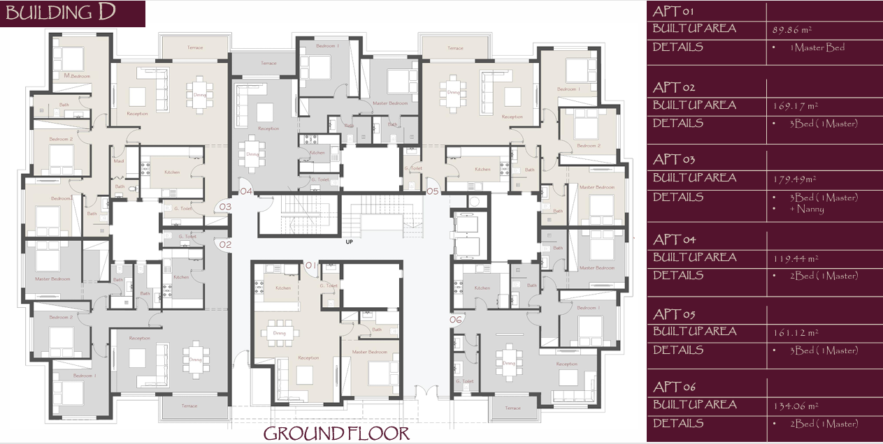 Floor plan for apartment at Palm Hills Alexandria