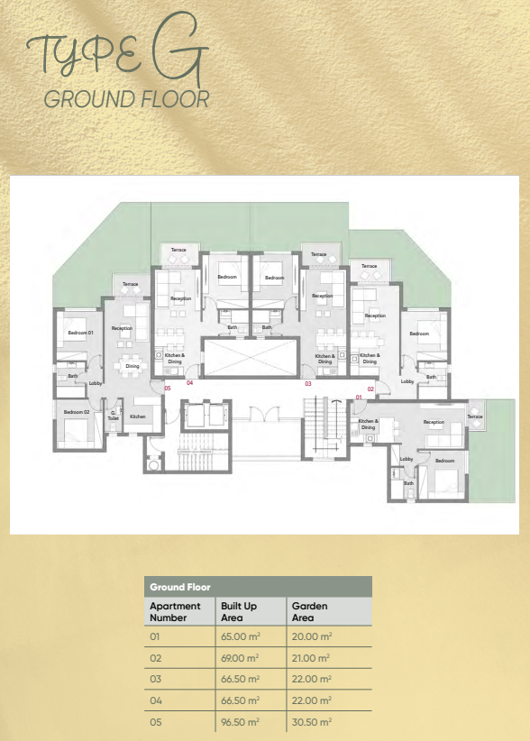 Floor plan for apartment at Badya