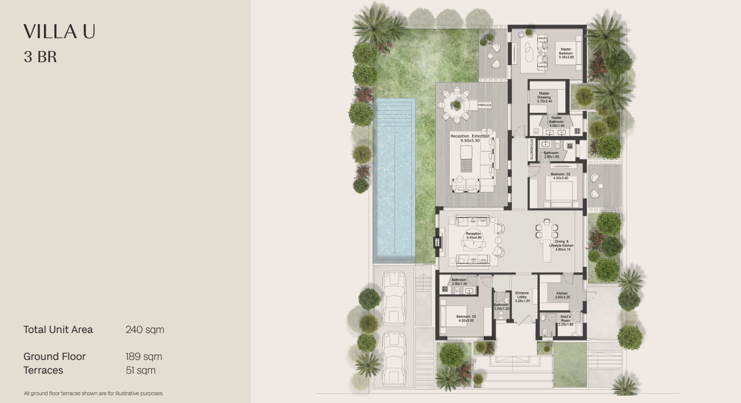 Floor plan for villa at North Villas-Hills Of One
