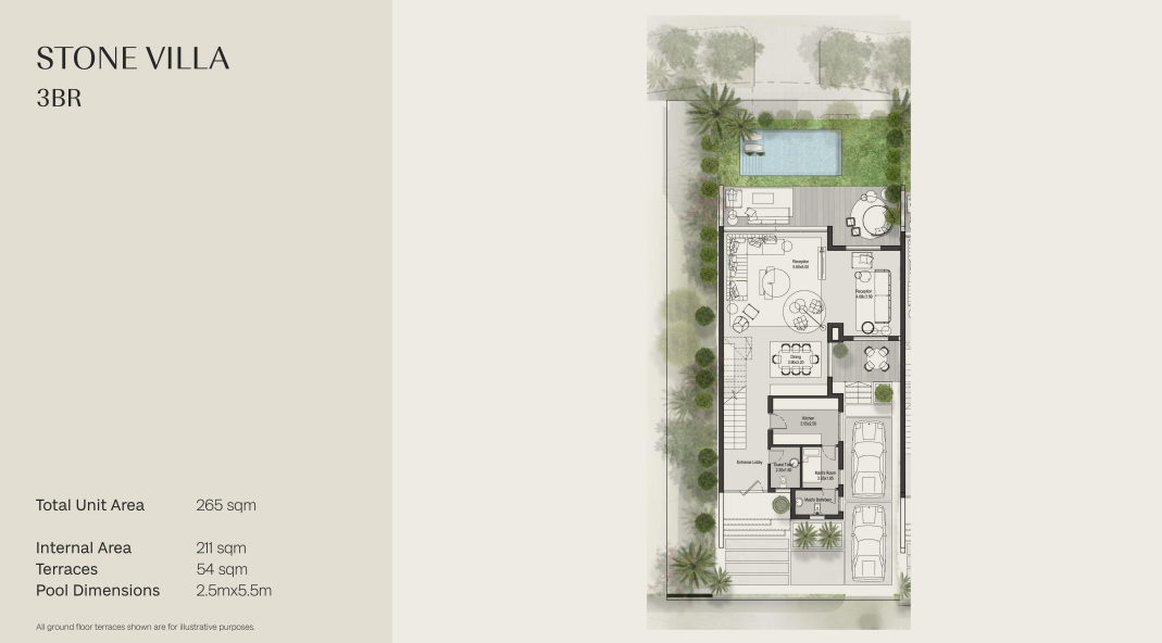 Floor plan for villa at Boulevard Hills-Hills Of One