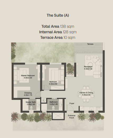 Floor plan for apartment at The Gray Residences-Hills of One