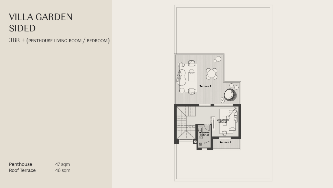 Floor plan for villa at Boulevard Hills-Hills Of One