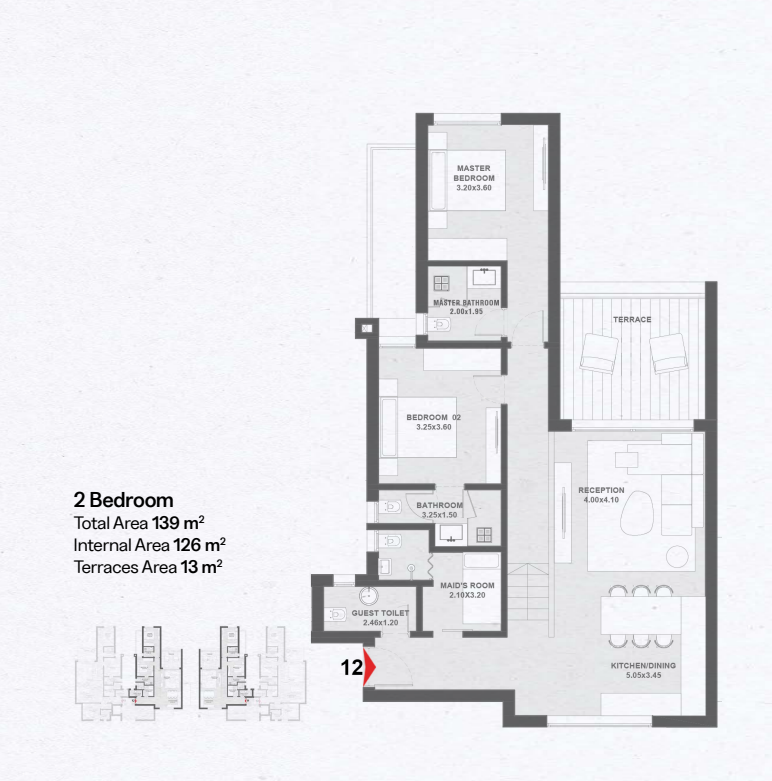 Floor plan for chalet at Geo The Med