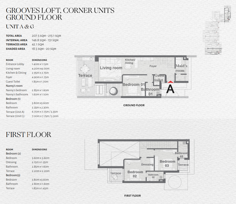Floor plan for  at The Med